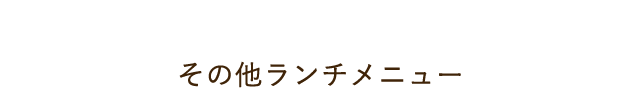 Other lunch menu